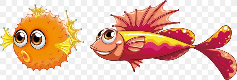 Fish Royalty-free Illustration, PNG, 1024x345px, Fish, Art, Cartoon, Drawing, Fictional Character Download Free