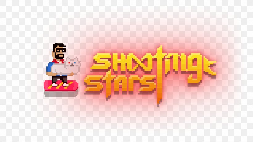 Logo Shooting Stars Shooter Game Video Game, PNG, 1400x788px, Logo, Brand, Game, Pixel Art, Roguelike Download Free