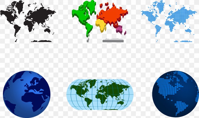 Globe World Map Illustration, PNG, 2602x1549px, Globe, Brand, Continent, Flat Earth, Human Behavior Download Free