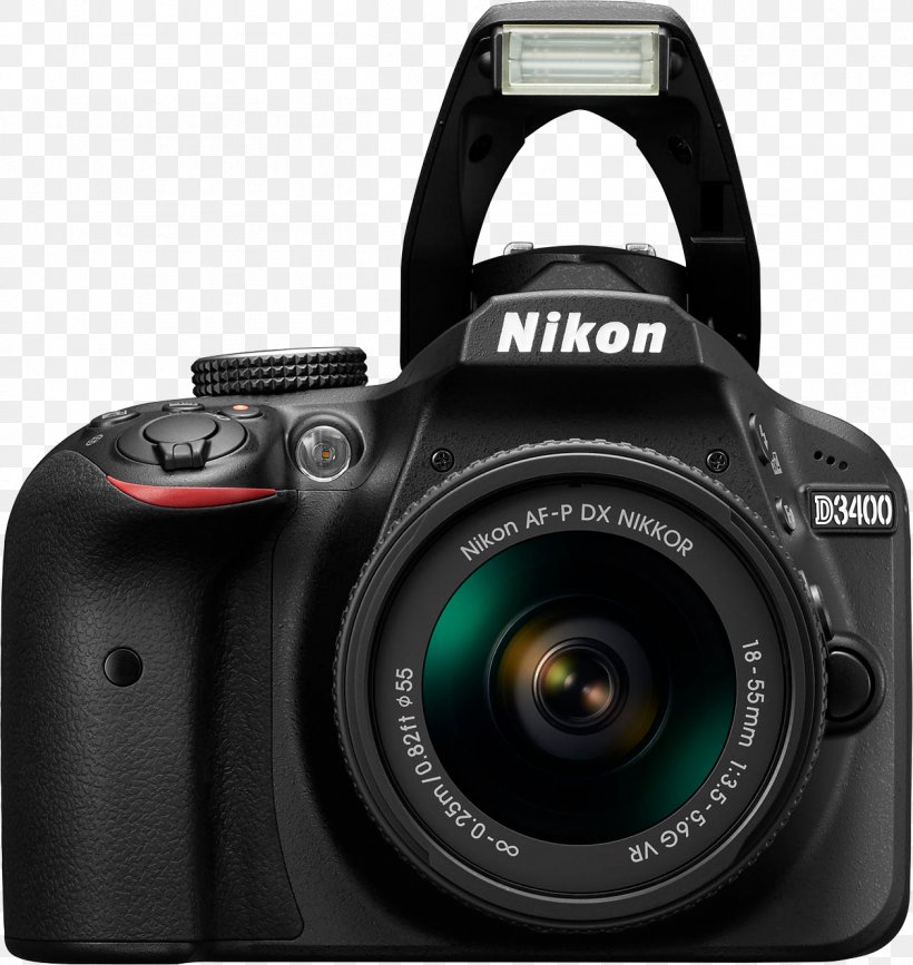 Nikon D3400 Digital SLR Nikon AF-S DX Zoom-Nikkor 18-55mm F/3.5-5.6G Canon EF-S 18–55mm Lens, PNG, 1258x1331px, Nikon D3400, Camera, Camera Accessory, Camera Lens, Cameras Optics Download Free