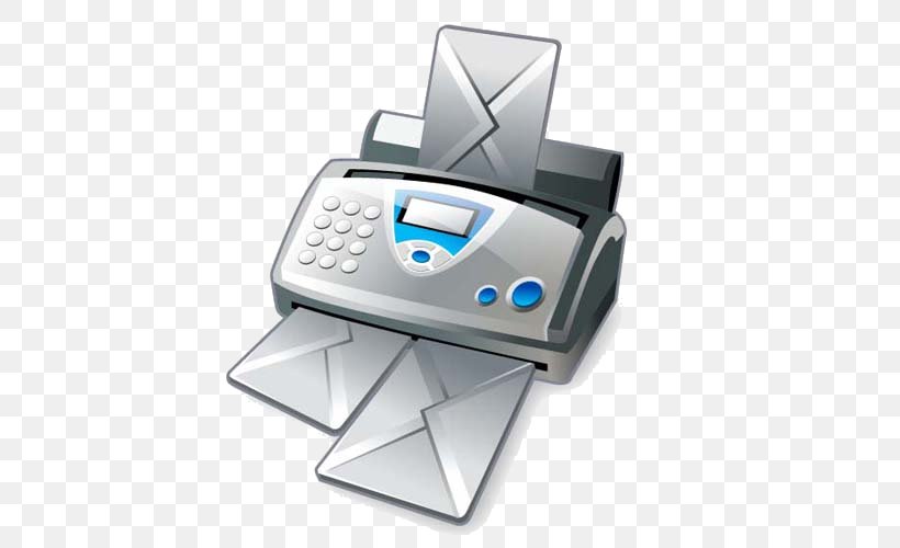 Fax Clip Art, PNG, 500x500px, Fax, Document, Electronics, Office Equipment, Office Supplies Download Free