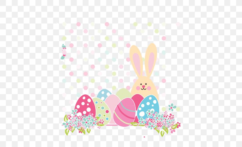 Easter Bunny European Rabbit Euclidean Vector Easter Egg, PNG, 500x500px, Easter Bunny, Area, Christmas, Convite, Easter Download Free