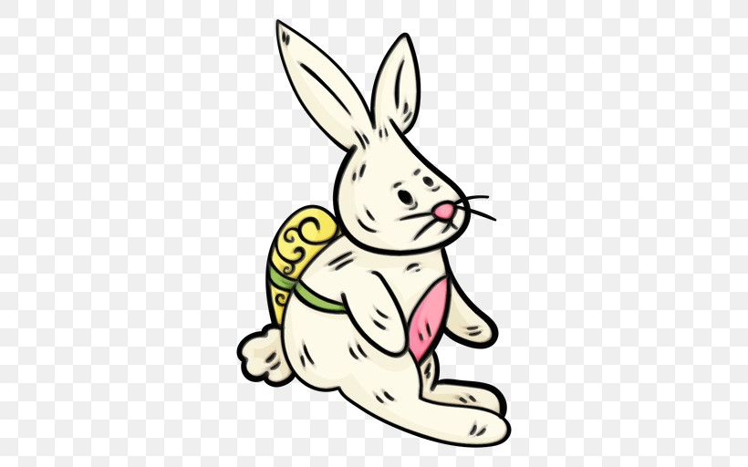 Easter Bunny, PNG, 512x512px, Watercolor, Animal Figure, Animation, Cartoon, Easter Bunny Download Free