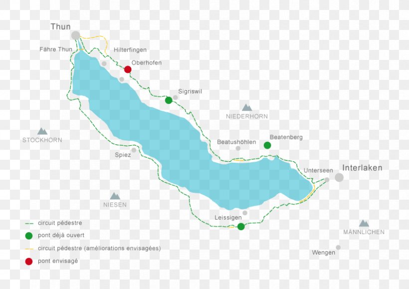 Lake Thun Niesen Leissigen, PNG, 842x595px, Lake Thun, Area, Artist, Diagram, Ecoregion Download Free