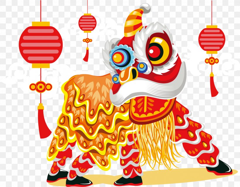 Lion Dance Chinese New Year Dragon Dance, PNG, 1762x1375px, Lion, Art, Cartoon, Chinese Dragon, Chinese New Year Download Free