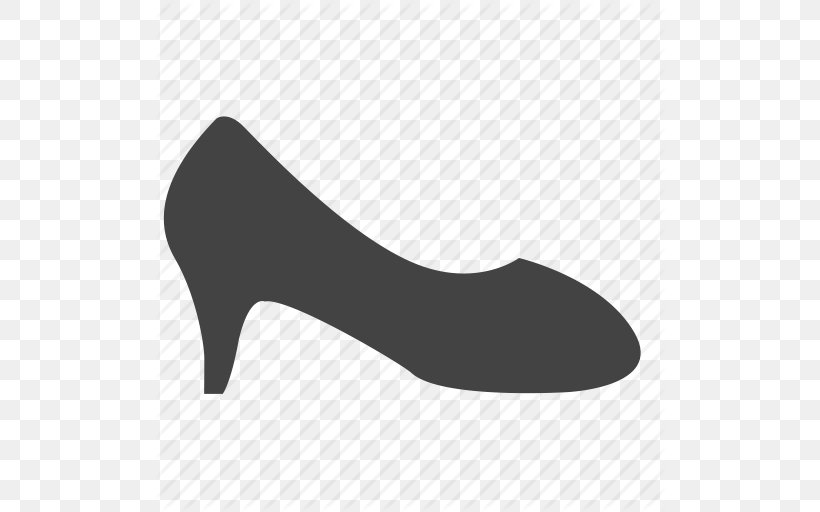 White High-heeled Footwear Shoe Pattern, PNG, 512x512px, White, Black, Black And White, Brand, Footwear Download Free