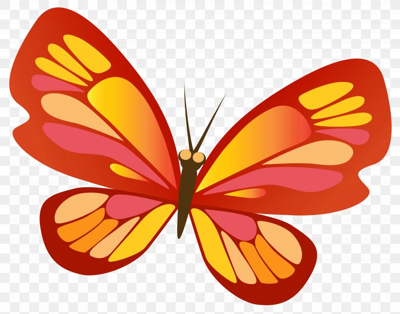 Butterfly Insect Clip Art, PNG, 6249x4913px, Butterfly, Arthropod, Brush Footed Butterfly, Butterflies And Moths, Flower Download Free
