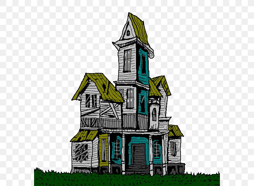 Creepy House Clip Art Haunted House Openclipart, PNG, 600x600px, Haunted House, Blog, Building, Chapel, Church Download Free