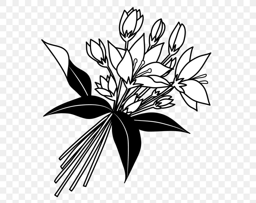 Floral Design Black And White Drawing Monochrome Painting, PNG, 600x650px, Floral Design, Artwork, Black And White, Branch, Color Download Free