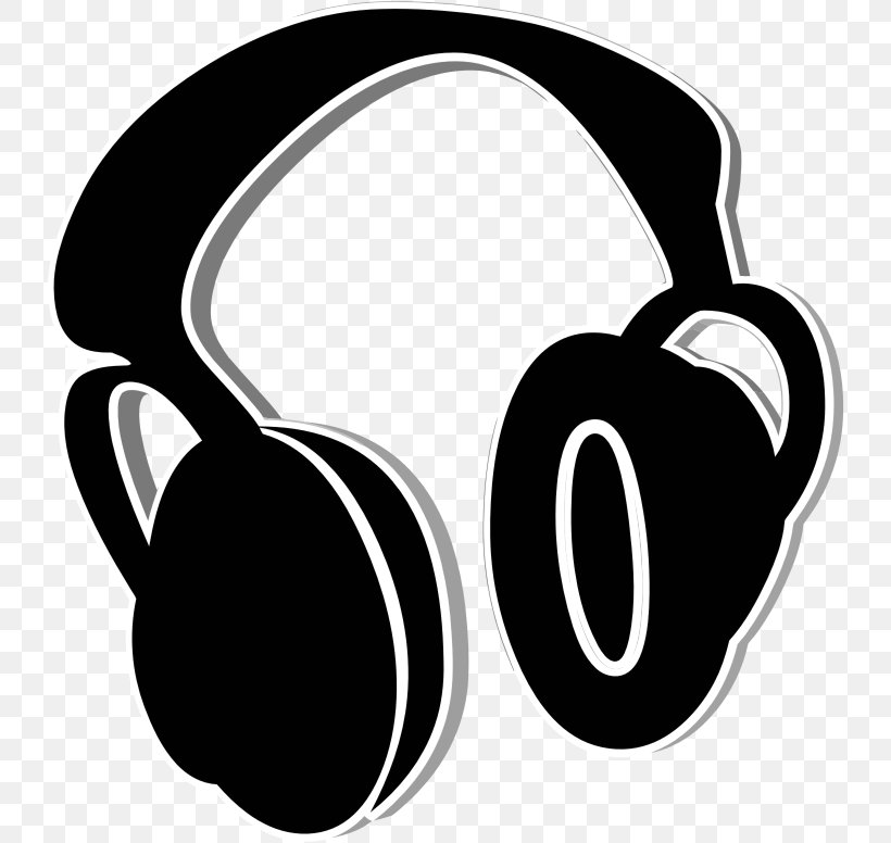 Headphones Clip Art, PNG, 734x776px, Headphones, Audio, Audio Equipment, Black And White, Headset Download Free