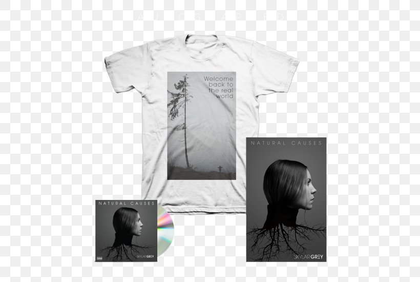 T-shirt Natural Causes Sleeve Shoulder, PNG, 550x550px, Tshirt, Album, Autograph, Black, Black And White Download Free