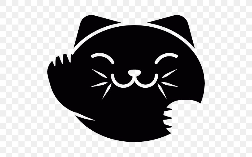 Japanese Bobtail Somali Cat Wildcat, PNG, 512x512px, Japanese Bobtail, Black, Black And White, Black Cat, Carnivoran Download Free