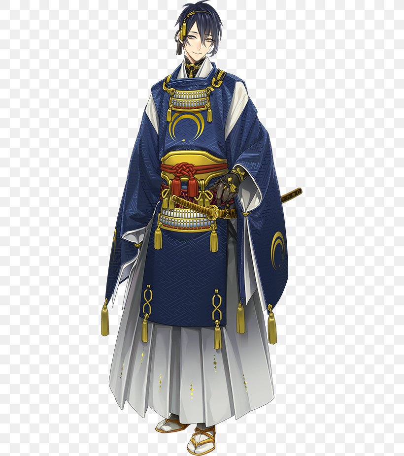 Touken Ranbu Mikazuki Cosplay Heian Period Costume, PNG, 409x926px, Watercolor, Cartoon, Flower, Frame, Heart Download Free
