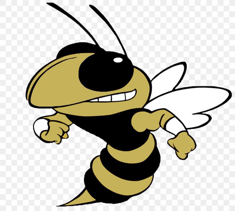 T. L. Hanna High School Honey Bee Georgia Tech Yellow Jackets Football National Secondary School, PNG, 1054x951px, Honey Bee, Anderson, Artwork, Bee, Cartoon Download Free