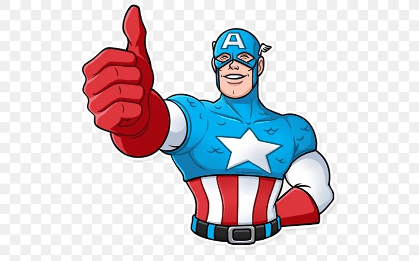 Captain America Sticker WhatsApp Telegram Download, PNG, 512x512px, Captain America, Android, Art, Avengers, Cartoon Download Free
