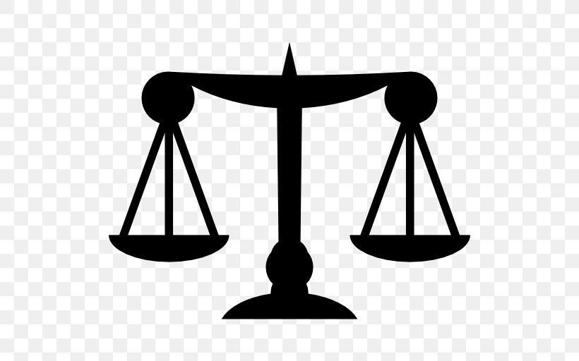Measuring Scales Lawyer Judge Justice, PNG, 512x512px, Measuring Scales, Artwork, Black And White, Criminal Justice, Judge Download Free