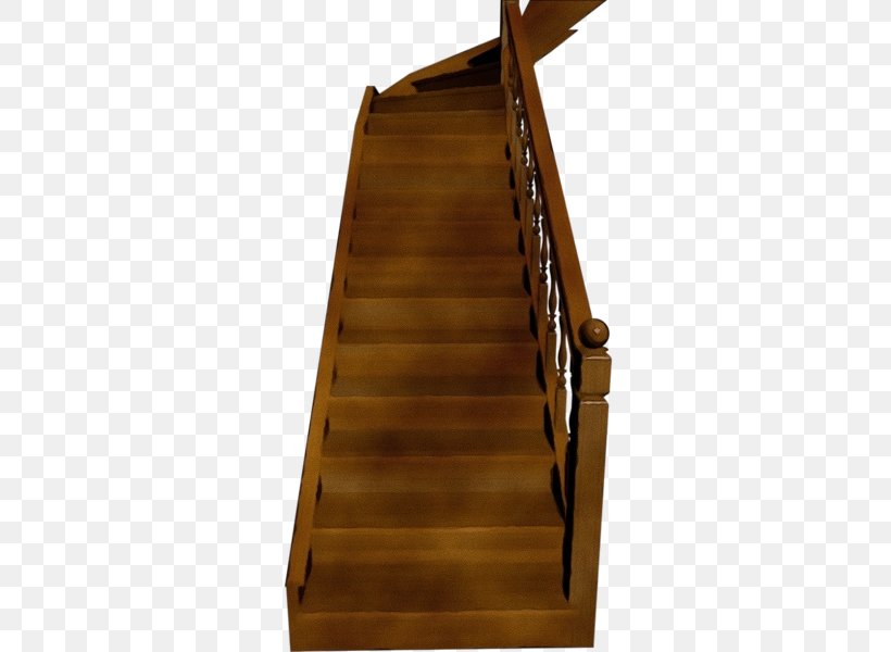 Stairs Brown Wood Furniture Hardwood, PNG, 600x600px, Watercolor, Brown, Furniture, Hardwood, Paint Download Free