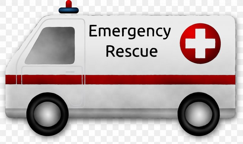 Ambulance Cartoon, PNG, 2400x1428px, Watercolor, Ambulance, Car, Commercial Vehicle, Compact Van Download Free