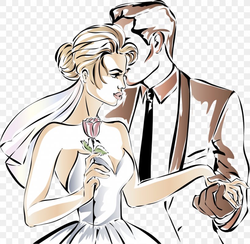 Couple Marriage, PNG, 1000x975px, Watercolor, Cartoon, Flower, Frame, Heart Download Free