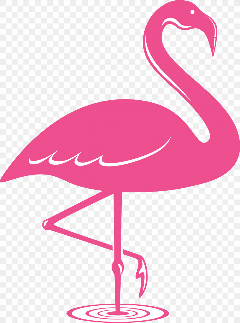 Flamingo, PNG, 4352x5846px, Bird, Beak, Flamingo, Greater Flamingo, Magenta Download Free