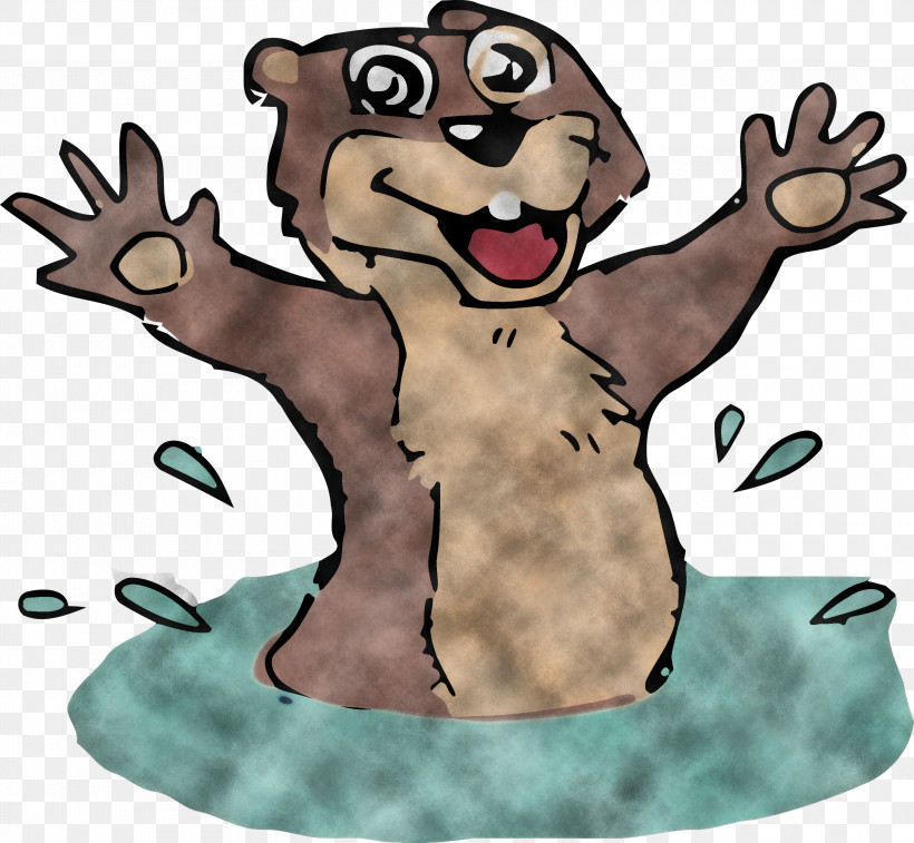 Groundhog Day Happy Groundhog Day Groundhog, PNG, 3000x2770px, Groundhog Day, Animation, Cartoon, Finger, Gesture Download Free