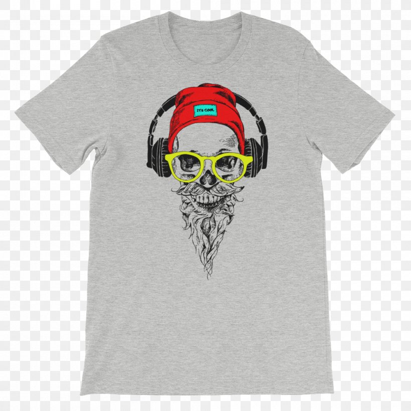 T-shirt Skull Drawing Sleeve, PNG, 1000x1000px, Tshirt, Beard, Bone, Brand, Clothing Download Free