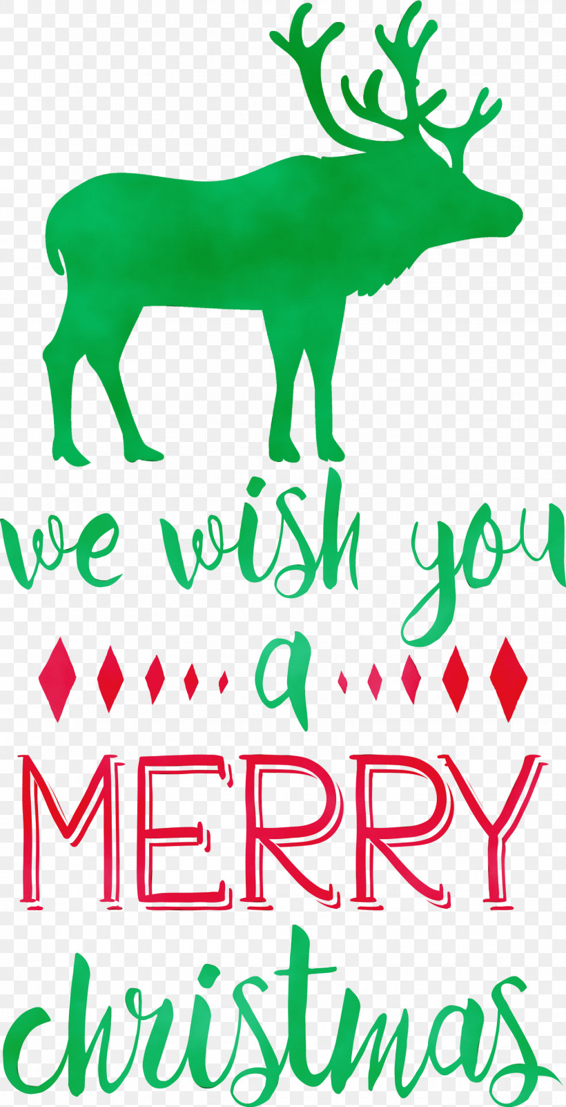 Christmas Day, PNG, 1534x3000px, Merry Christmas, Christmas Day, Deer, Green, Leaf Download Free