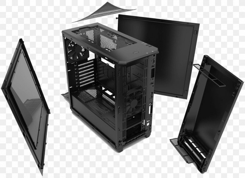 Computer Cases & Housings Power Supply Unit Phanteks ATX Computer Hardware, PNG, 1000x728px, Computer Cases Housings, Atx, Black, Color, Computer Case Download Free