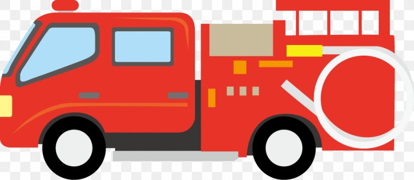 Fire Engine Red Car Truck Clip Art, PNG, 939x408px, Fire Engine, Brand, Car, Commercial Vehicle, Emergency Download Free