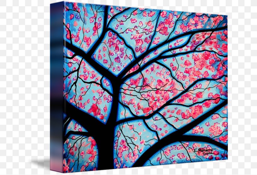 Modern Art Visual Arts Painting Pattern, PNG, 650x561px, Art, Blossom, Branch, Branching, Cherry Download Free