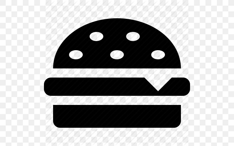 Hamburger Cheeseburger Fast Food Barbecue Grill, PNG, 512x512px, Hamburger, Barbecue Grill, Black, Black And White, Brand Download Free