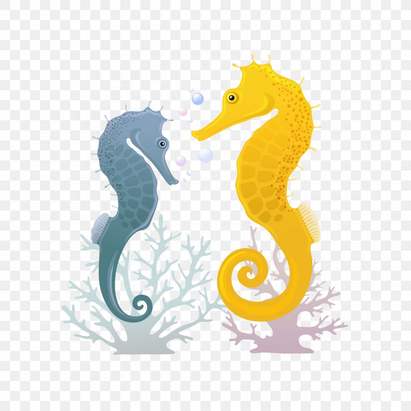 Seahorse Illustration, PNG, 1869x1869px, Seahorse, Drawing, Fish, Organism, Sea Download Free