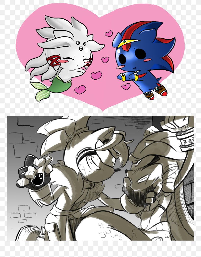 DeviantArt Sonic The Hedgehog Silver The Hedgehog, PNG, 763x1046px, Watercolor, Cartoon, Flower, Frame, Heart Download Free
