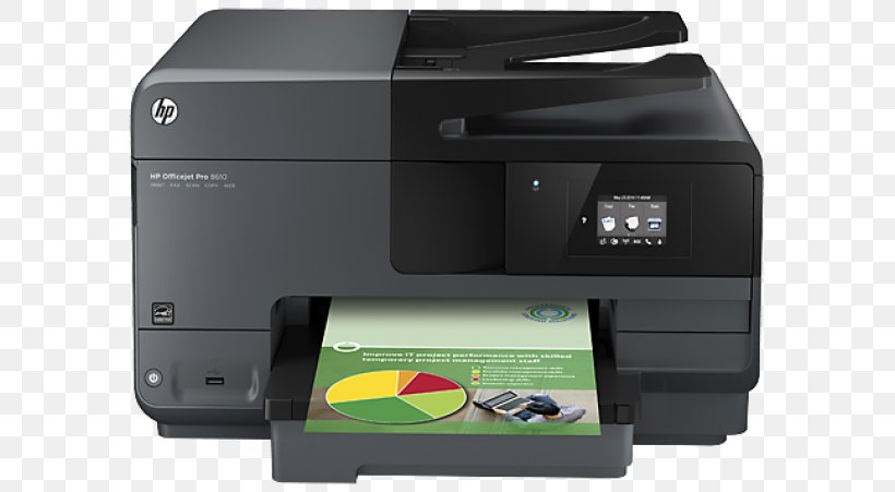 Hewlett-Packard Multi-function Printer HP Officejet Pro 8610, PNG, 600x451px, Hewlettpackard, Electronic Device, Fax, Hp Laserjet, Hp Officejet Pro 8610 Download Free