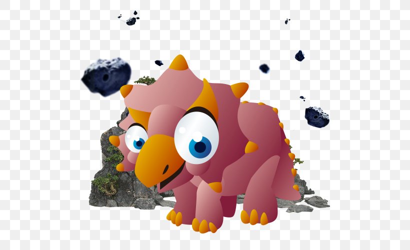 Dinosaur World Cartoon Triceratops, PNG, 500x500px, Dinosaur World, Animation, Art, Carnivoran, Cartoon Download Free