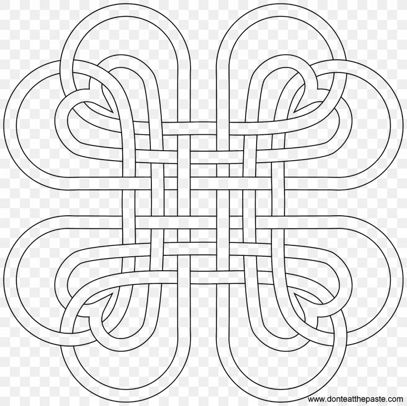 Line Art Celtic Knot Celts Pattern, PNG, 1600x1600px, Line Art, Area, Artwork, Ausmalbild, Black And White Download Free