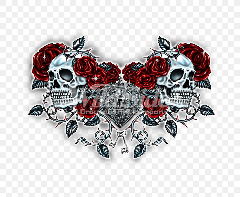 Skulls Unlimited International Calavera Rose T-shirt, PNG, 675x675px, Skull, Bluza, Bone, Calavera, Drawing Download Free