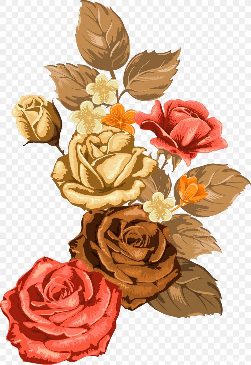 Garden Roses Clip Art, PNG, 1000x1456px, Garden Roses, Afternoon, Art, Cut Flowers, Floral Design Download Free
