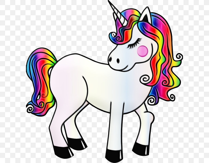 Unicorn, PNG, 616x640px, Watercolor, Bangs, Color, Coloring Book, Drawing Download Free