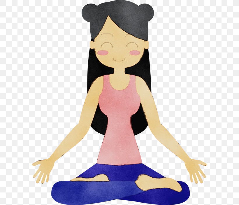 Cartoon Drawing Meditation Yoga Humour, PNG, 600x703px, Watercolor, Cartoon, Drawing, Humour, International Day Of Yoga Download Free
