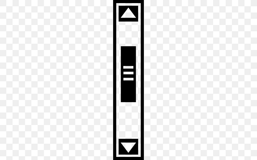 Scrollbar Scrolling, PNG, 512x512px, Scrollbar, Area, Black, Black And White, Brand Download Free