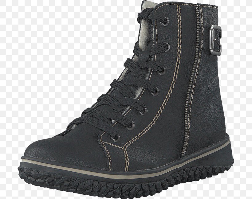 Shoe Rieker Black Lace Up Boot With Buckle 36 Leather Discounts And Allowances, PNG, 705x648px, Shoe, Black, Boot, Chelsea Boot, Discounts And Allowances Download Free