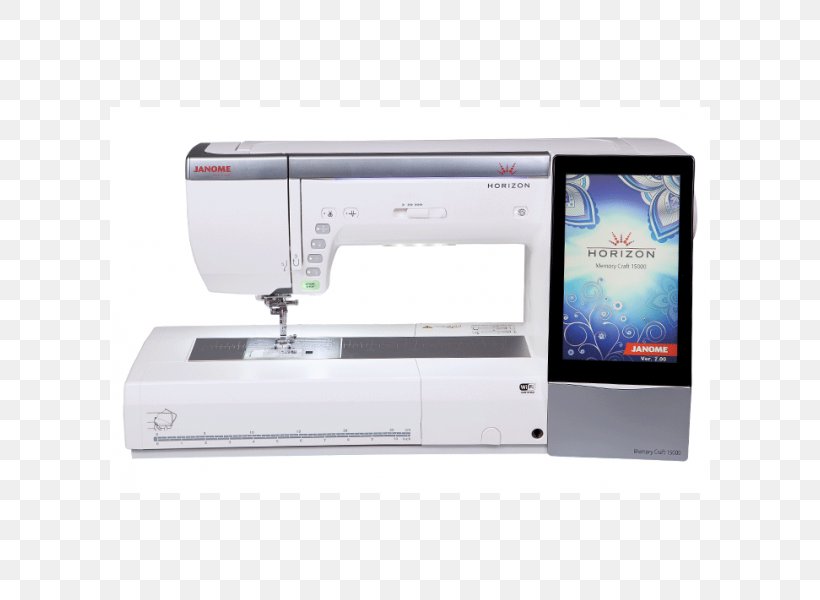 Janome Memory Craft 6500P Quilting Sewing Stitch, PNG, 600x600px, Janome, Crossstitch, Display Device, Electronic Device, Embroidery Download Free