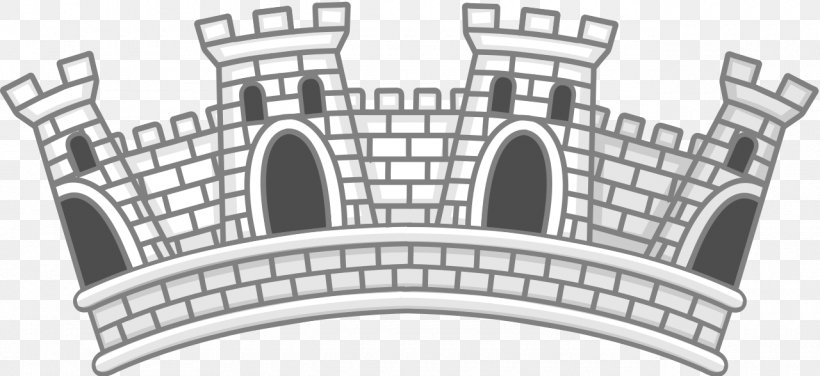 Mural Crown Brazil Heraldry, PNG, 1280x588px, Mural Crown, Arch, Black And White, Brazil, Crown Download Free