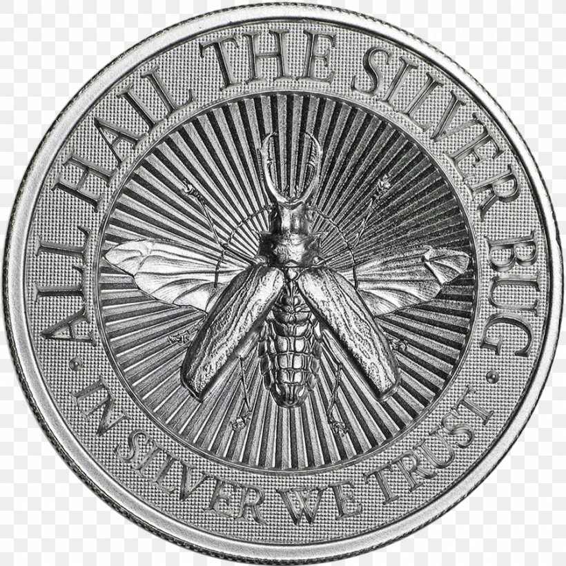 Silver Coin Metal Gold Silver Coin, PNG, 900x900px, Silver, Apmex, Beetle, Black And White, Coin Download Free