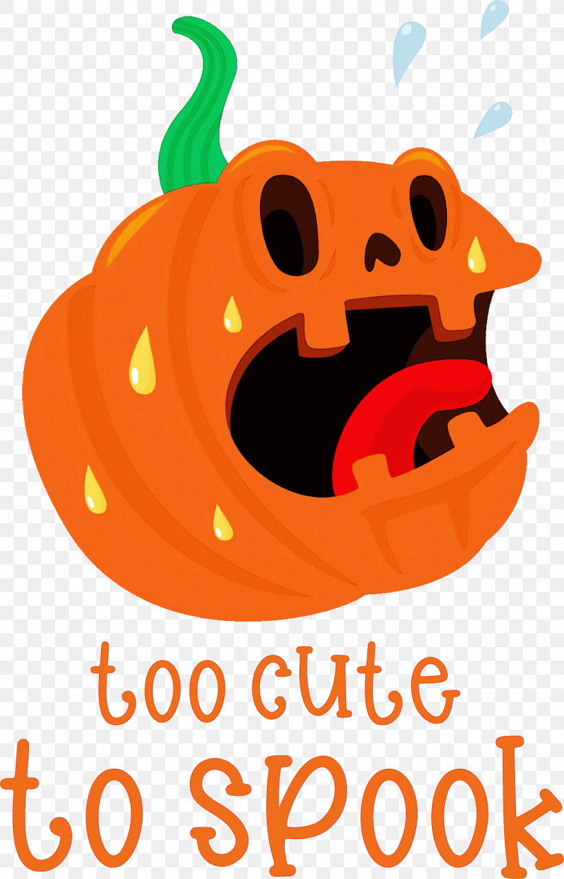 Halloween Too Cute To Spook Spook, PNG, 1925x3000px, Halloween, Biology, Cartoon, Flower, Fruit Download Free