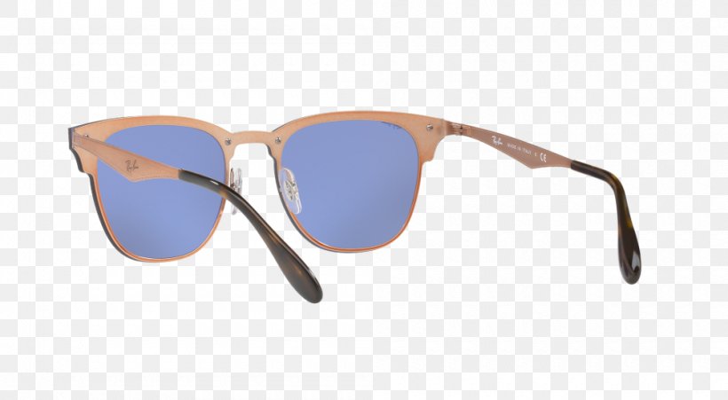 Sunglasses Ray-Ban Blaze Clubmaster Lens, PNG, 1000x550px, Sunglasses, Azure, Blue, Dark, Eyewear Download Free