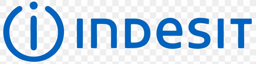 Logo Indesit Co. Home Appliance Hotpoint Brand, PNG, 3350x850px, Logo, Area, Beko, Blue, Brand Download Free