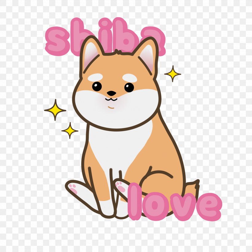 Shiba Inu Cartoon, PNG, 3000x3000px, Whiskers, Art, Canidae, Carnivore, Cartoon Download Free