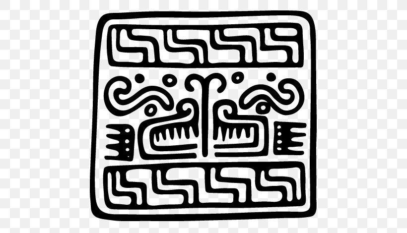 Adinkra Symbols Maya Civilization, PNG, 600x470px, Symbol, Adinkra Symbols, Area, Aztec, Black And White Download Free